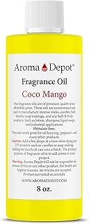 8 oz / 8 Ounce Coco Mango Unisex Perfume/Body Oil Our Interpretation, Premium Quality Uncut Fragrance Oil Soap, Candle Making & Incense