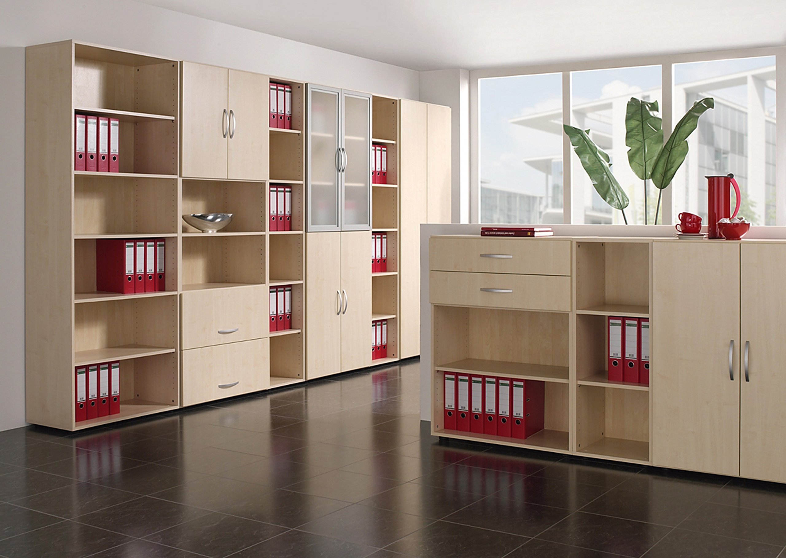 Schranksystem Flex Schiebetürenschrank, Holzdekor, ahorn/ahorn, 120 x 42.5 x 79.8 cm