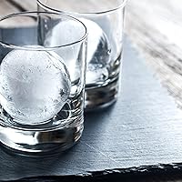 Vista 3 de Bandeja de silicona suave para cubitos de hielo con tapa, bandeja de hielo flexible (4 esferas, negro)