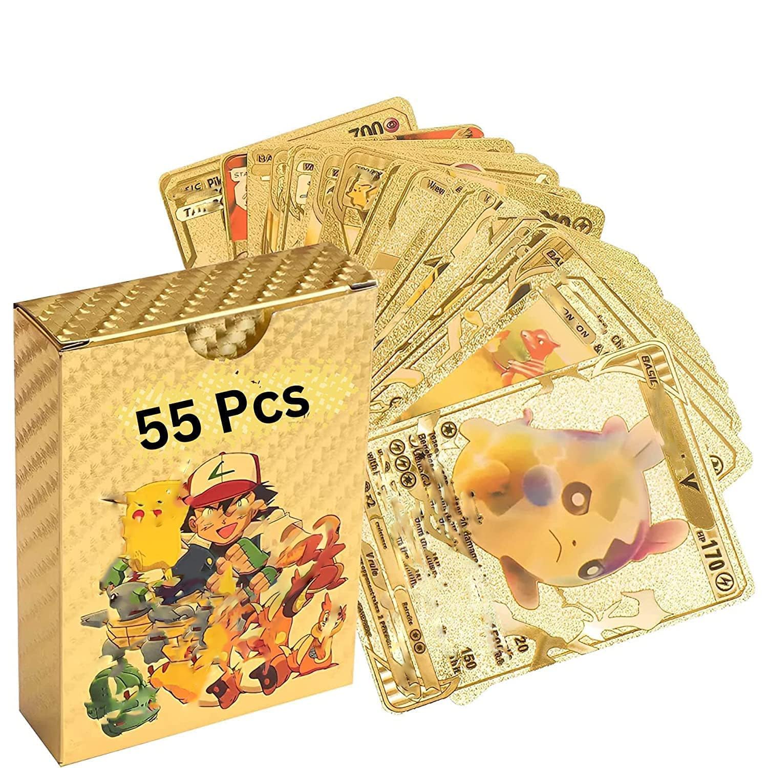 VIPS Kids Playing Cards 55 Pcs Gold, Silver, Black Foil Card Assorted ...