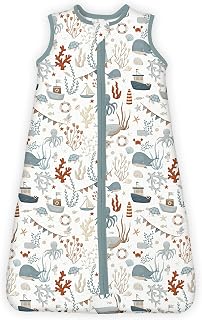 1.0 TOG Sleep Sack 6-12-15 Months, Baby Sleep Sack with Sleeveless, Cozy Premium Baby Wearable Blanket with 2-way Safe Zipper All Season Sleeping Bags, 1-pack