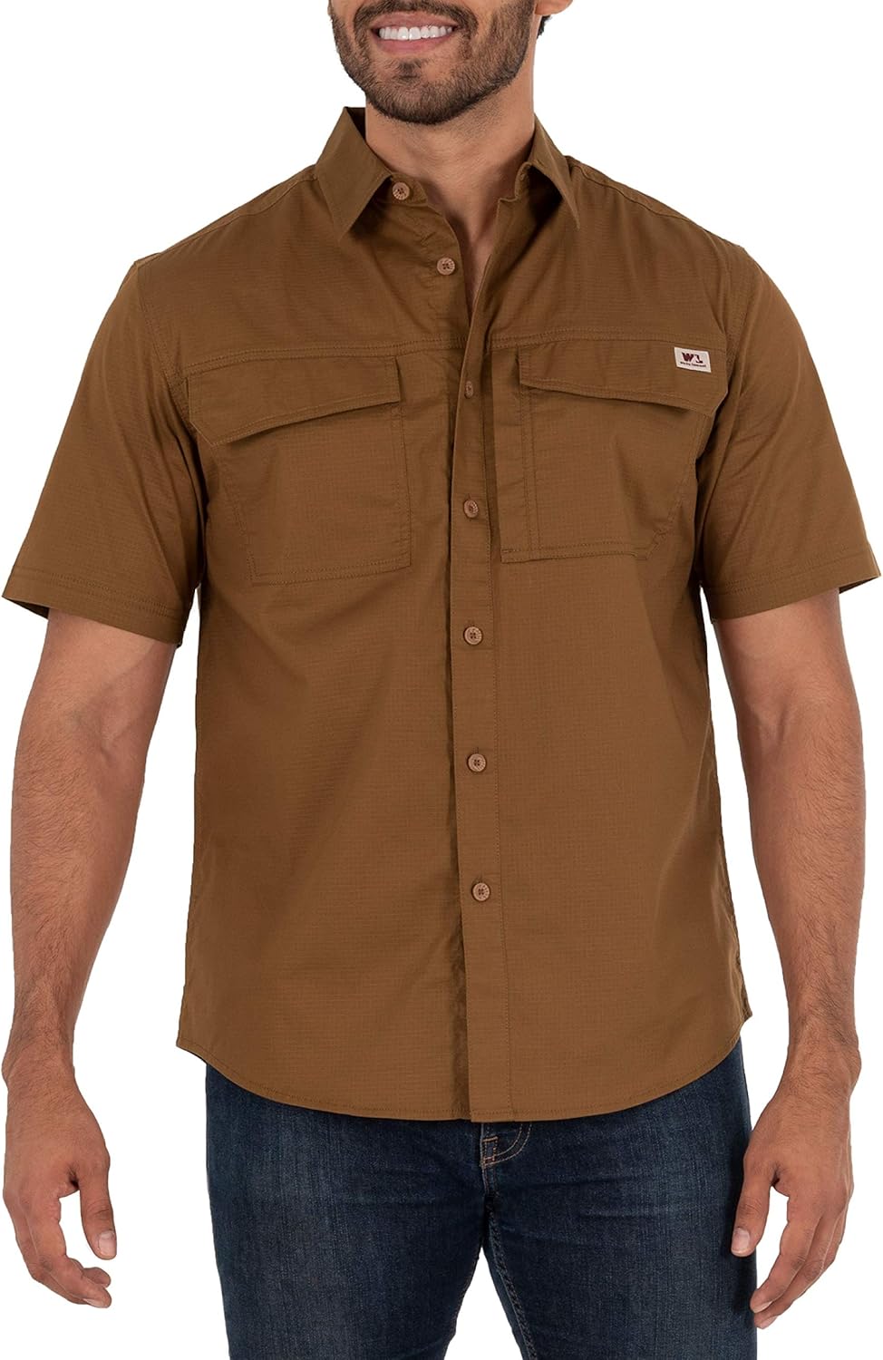Men’s Short Sleeve Performance Work Shirt with Ventilated Back Men’s Short Sleeve Performance Work Shirt with Ventilated Back