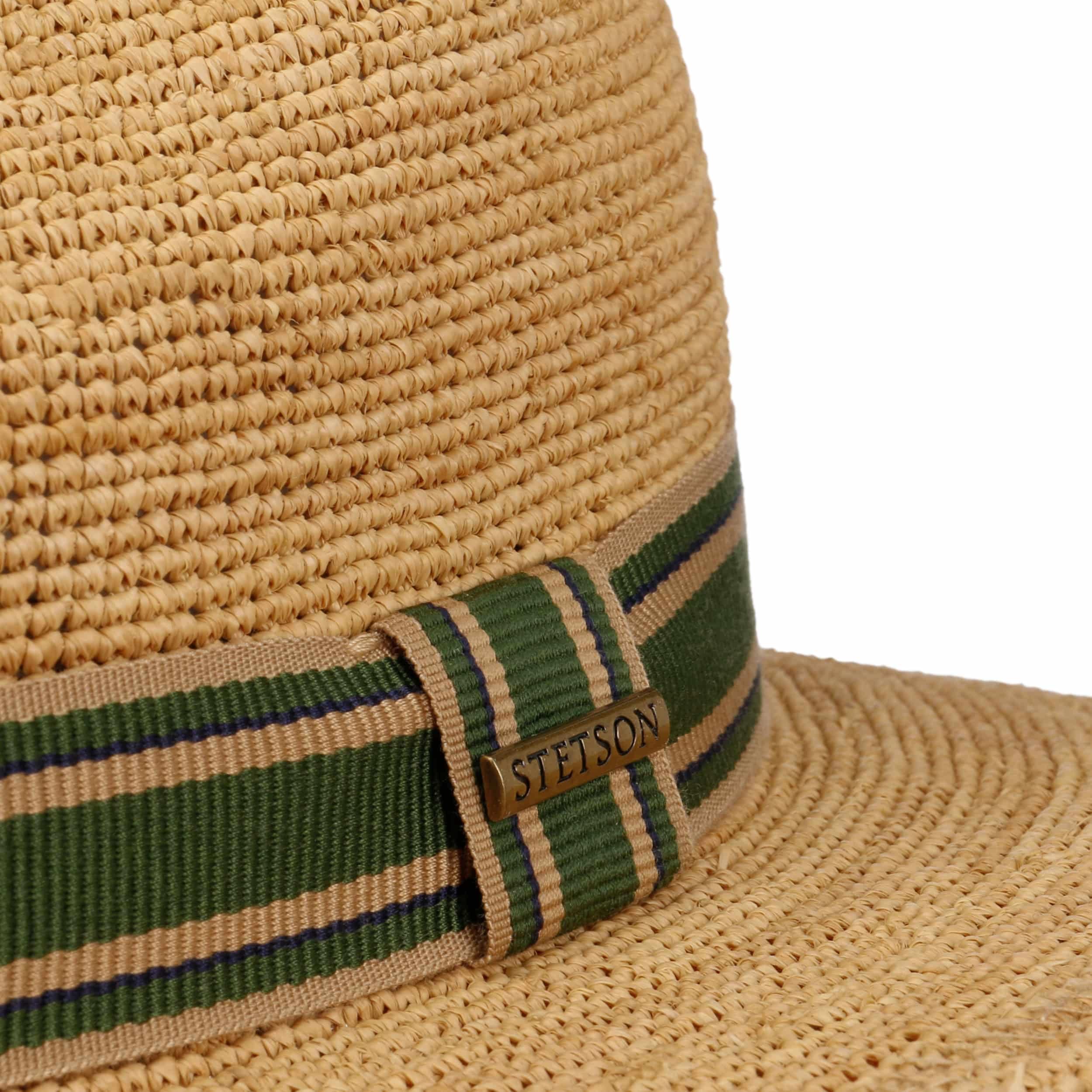 Stetson Benardsen Travellerhut Strohhut UV-Schutz 40 Ripsband Mehrfarbig Damen Herren Frühling Sommer