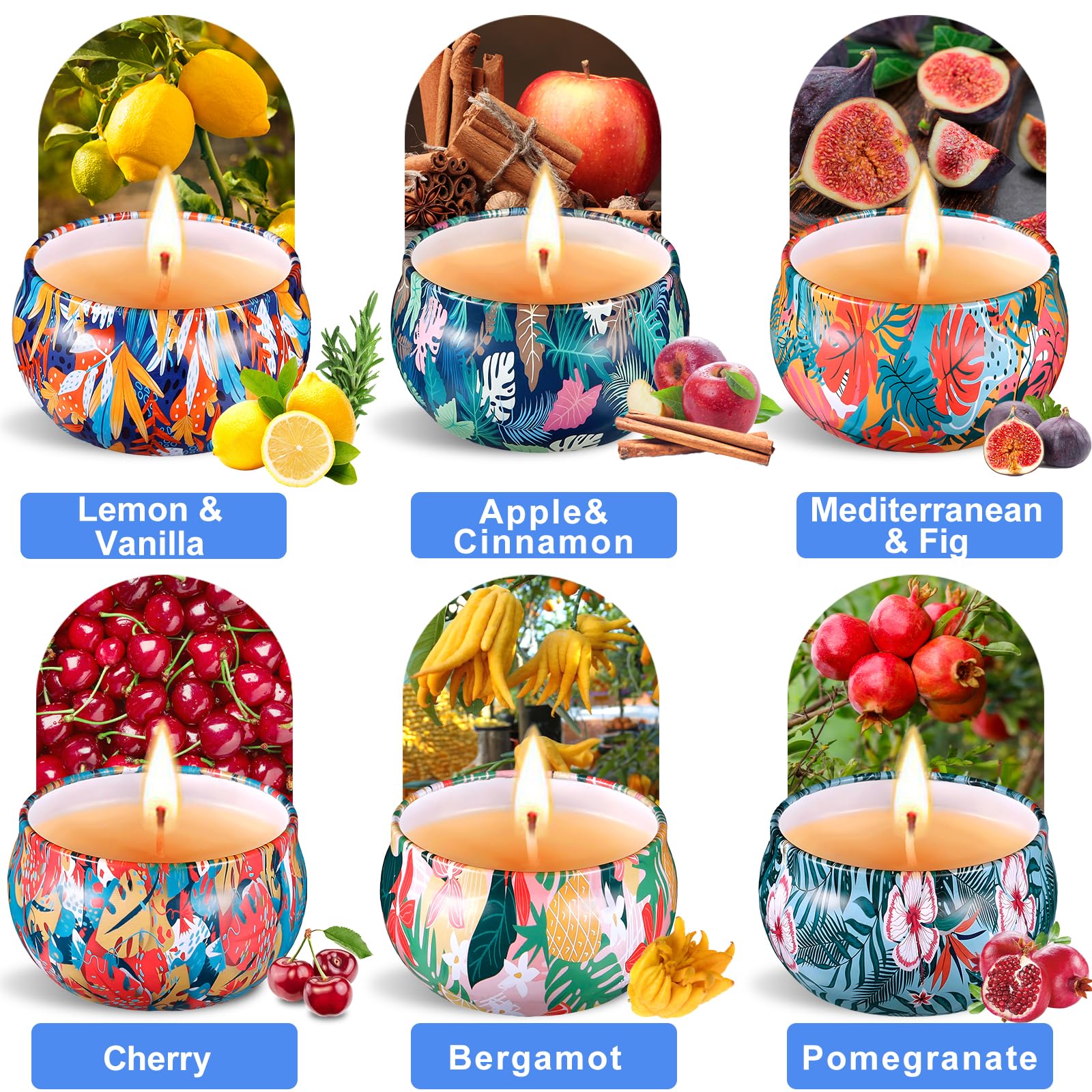 ENCOUN Bougies Parfumée, 9 Pièces Bougie Parfumée Ensemble Cadeau, Bougies en Cire de Soja Naturelle, Bougie Cadeau, Bougie Parfumées pour Bath, Yoga, Mariage, Fête des Mères ENCOUN Bougies Parfumée, 9 Pièces Bougie Parfumée Ensemble Cadeau, Bougies en Cire de Soja Naturelle, Bougie Cadeau, Bougie Parfumées pour Bath, Yoga, Mariage, Fête des Mères
