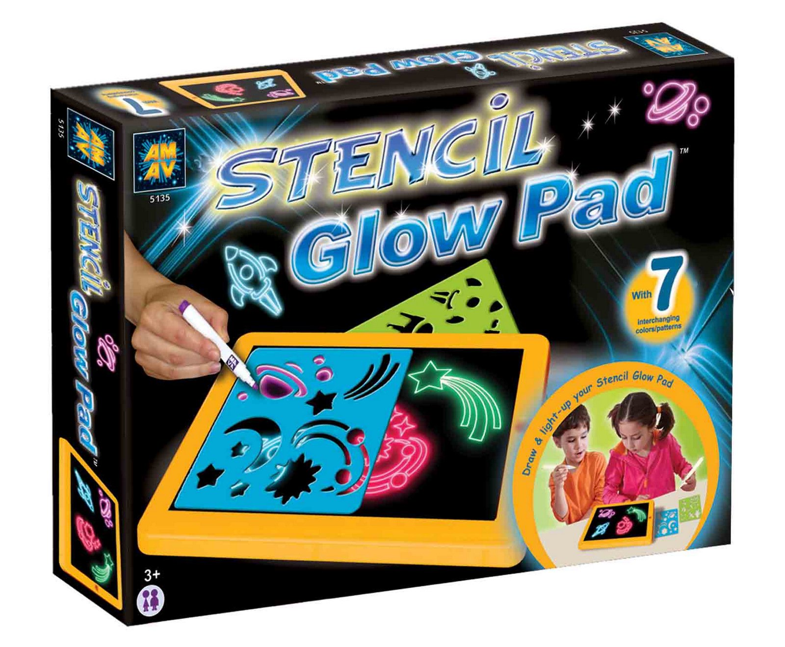 AMAV Stencil Glow Pad Toy