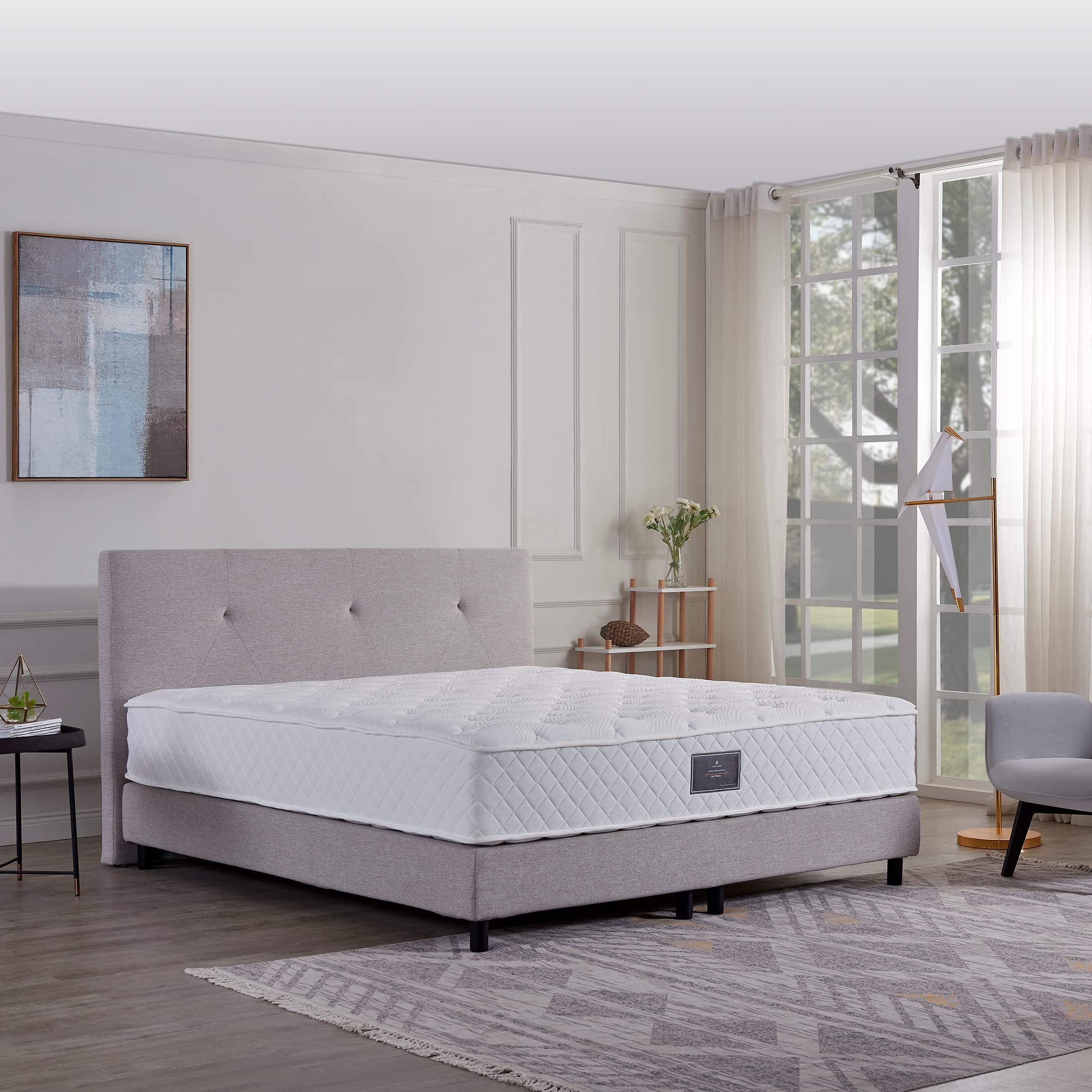 Z-hom Boxspringbett Hotelbett federkern Bett 160x200 mit federkern Matratze Modell 214