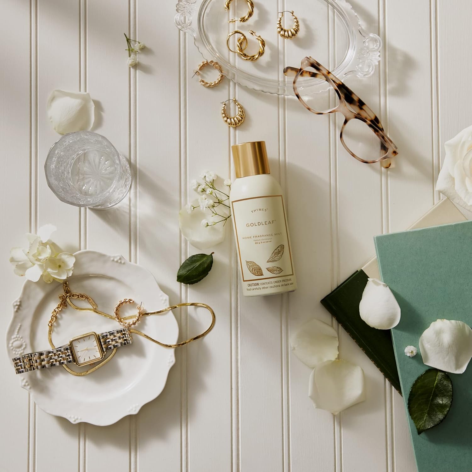 Thymes Home Fragrance Mist – Room Air Fresheners for Home Long Lasting – Air Freshener Spray – Premium Fragrance – Notes of Jasmine, Rose, Hyacinth, & Oak Moss (Goldleaf, 3 oz) - Image 2