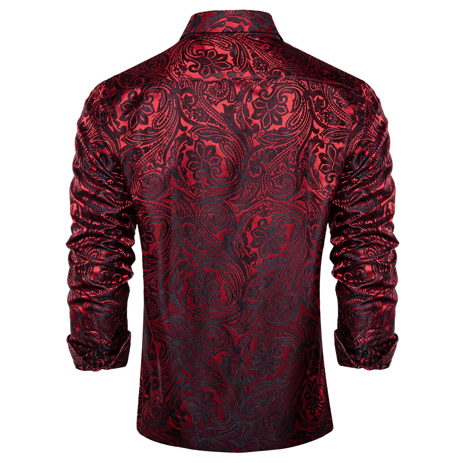 DiBanGu Herren-Weihnachtshemd, lässig, langärmelig, Button-Down-Shirt, für Herren, Urlaub, Party
