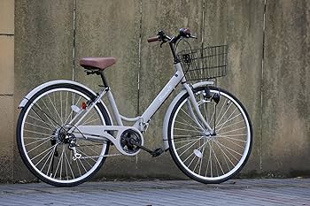 Amazon | 26インチ 軽快車 折りたたみ式 自転車 suwit 6段変速 鍵