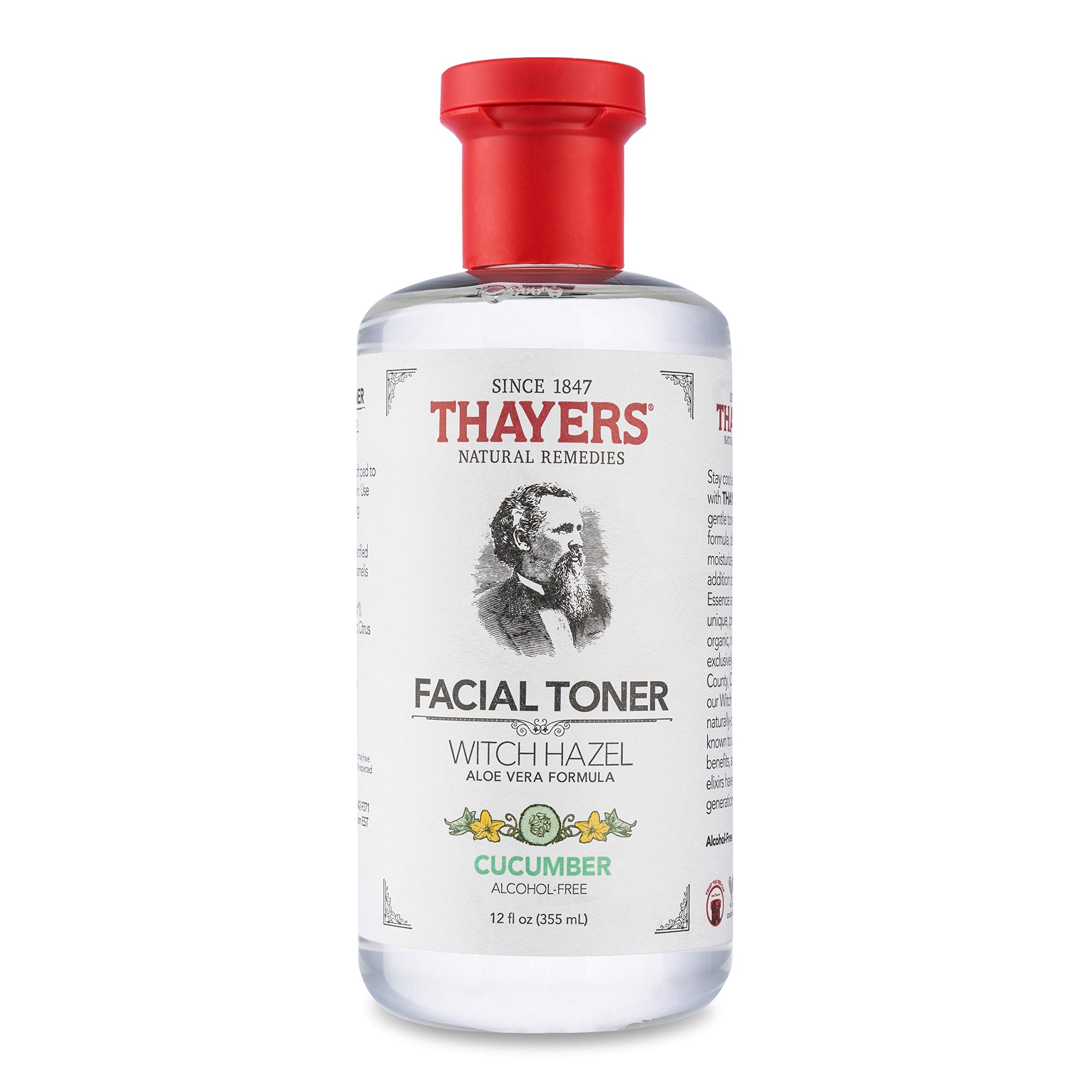 THAYERS Alcohol-Free Cucumber Witch Hazel Facial Toner with Aloe Vera Formula - 12 oz