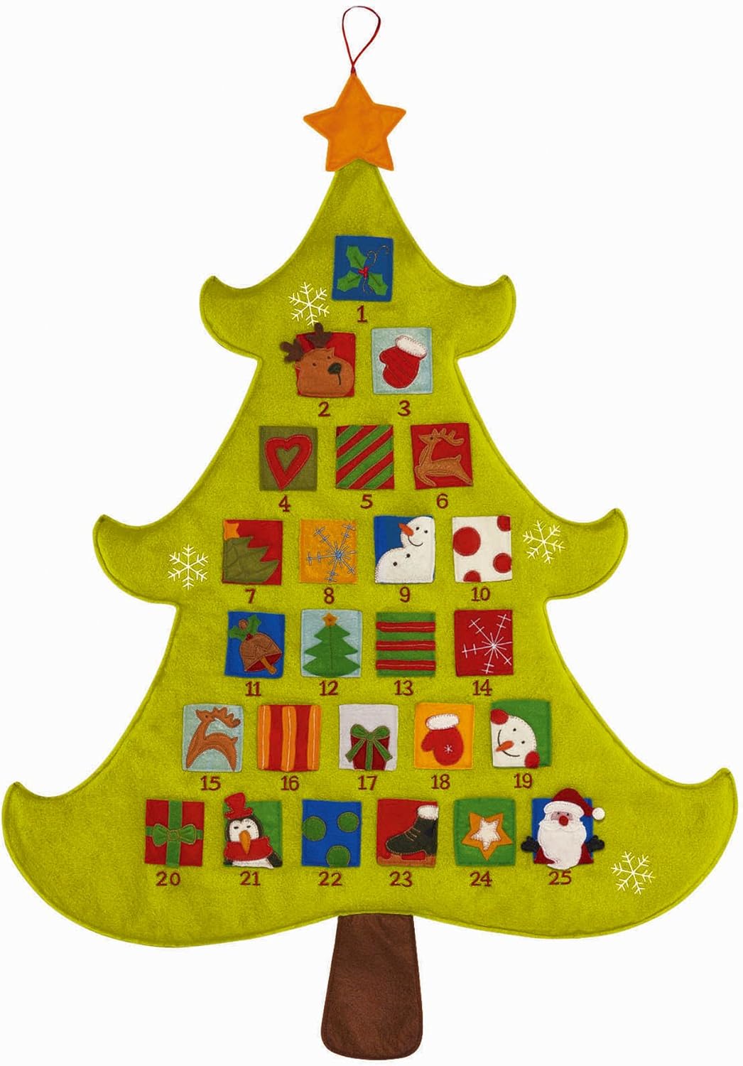 Christmas Tree Shaped Advent Calendar By Grasslands Road