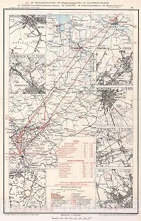 Historic Pictoric Map : (Central Germany Air Routes). (Insets) (Airport Locations)., 1928, Vintage Wall Decor : 16in x 24in