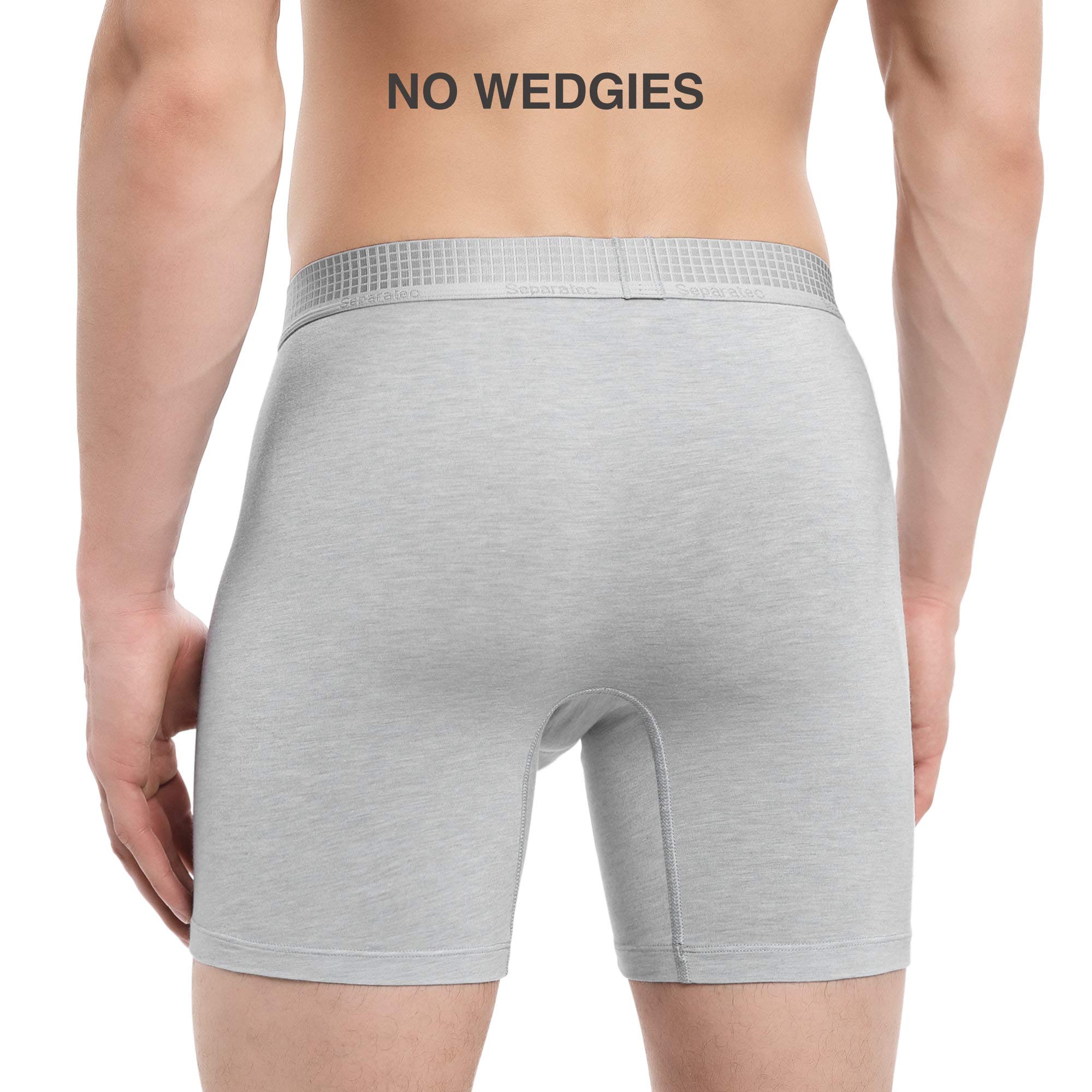 Buy Separatec Men's Boxers Briefs Soft Micro Modal with Separated Dual