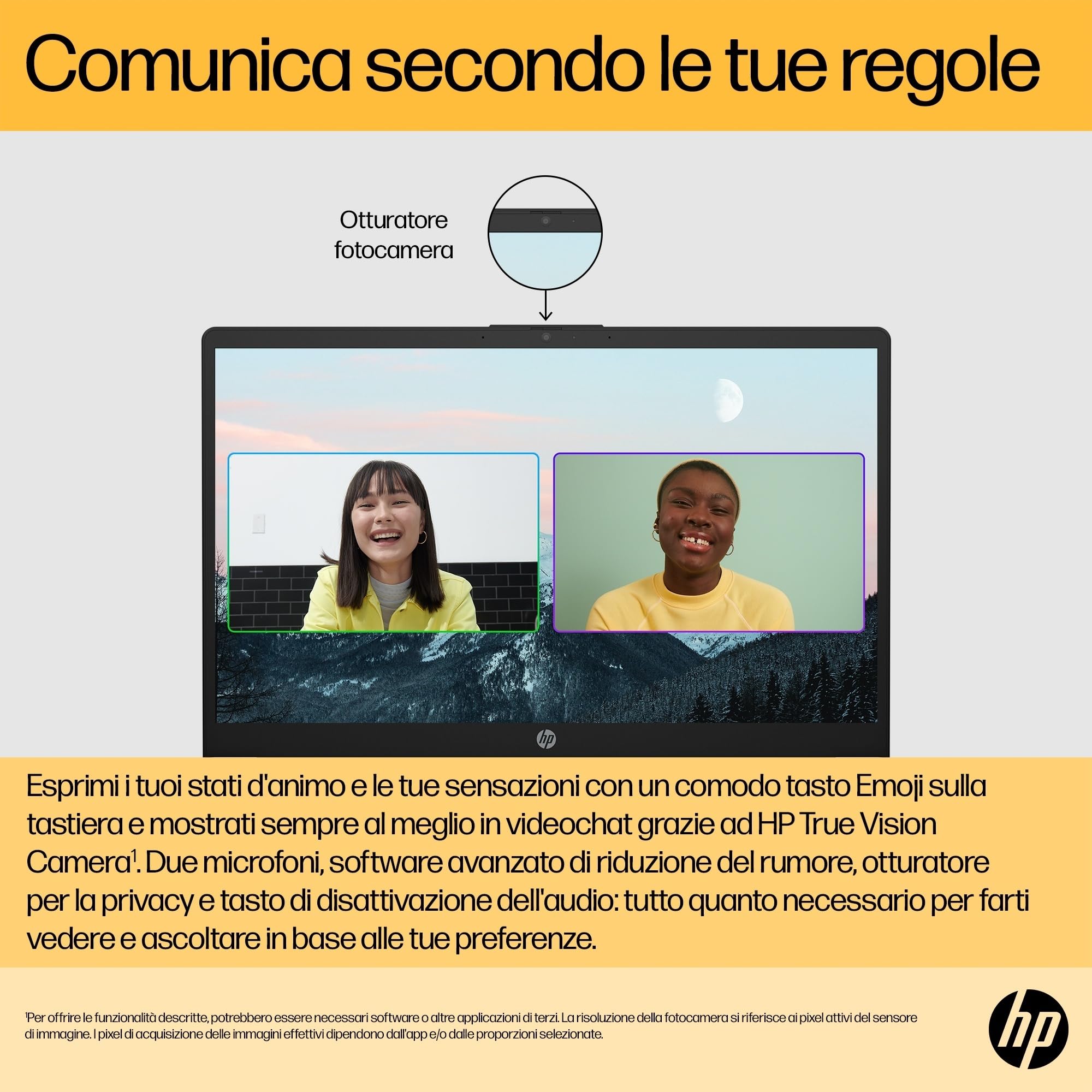 HP Laptop 15-fc0019sl, PC Portatile 15", Display 15.6" FHD Antiriflesso, Notebook, AMD Ryzen 7 5825U, 16GB RAM, 1TB SSD, AMD Radeon, Windows 11, Computer Portatile, Argento, QWERTY