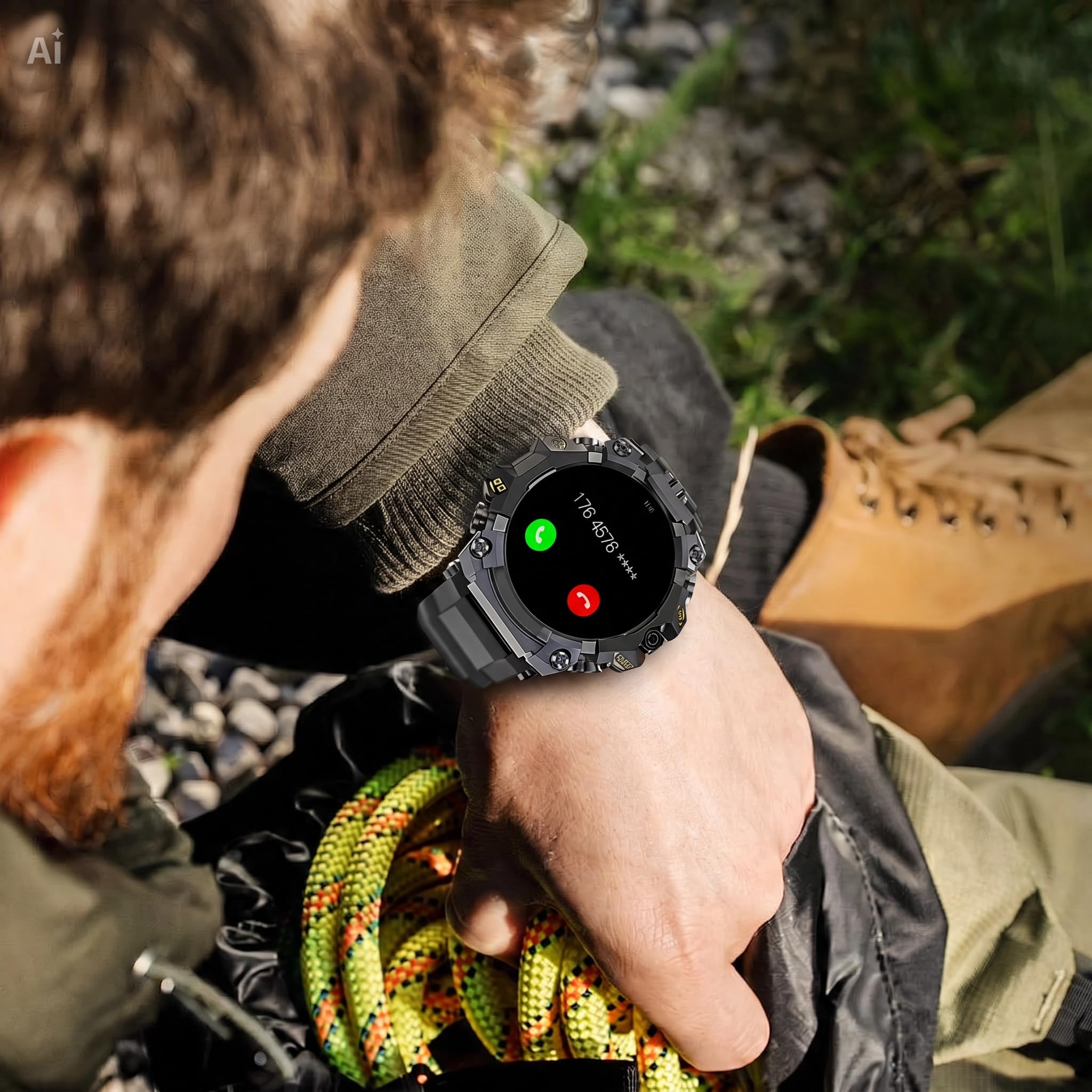 Smartwatch 4G Android indipendente T-Rex Q668 Pro con GPS e Videochiamate Display AMOLED 1.95" 4GB+32GB, Doppia Fotocamera 8MP, Frequenza Cardiaca, Pressione, Sonno, SpO2 – Supporta SIM