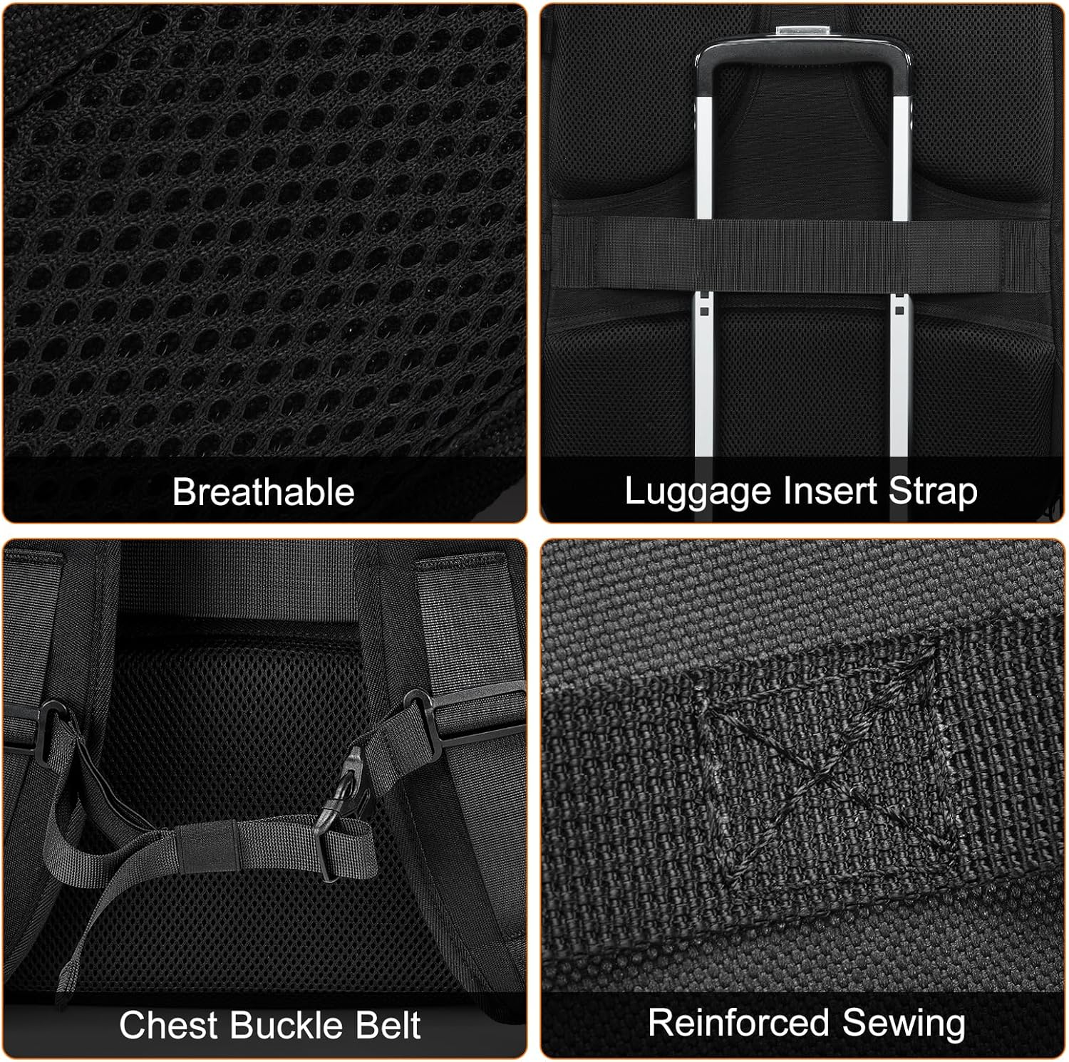 CADeN Camera Backpack, Extra Large DSLR Camera Bag with 17" Laptop Compartment, Waterproof Rain Cover, Professional Travel Hiking Camera Backpack Bag