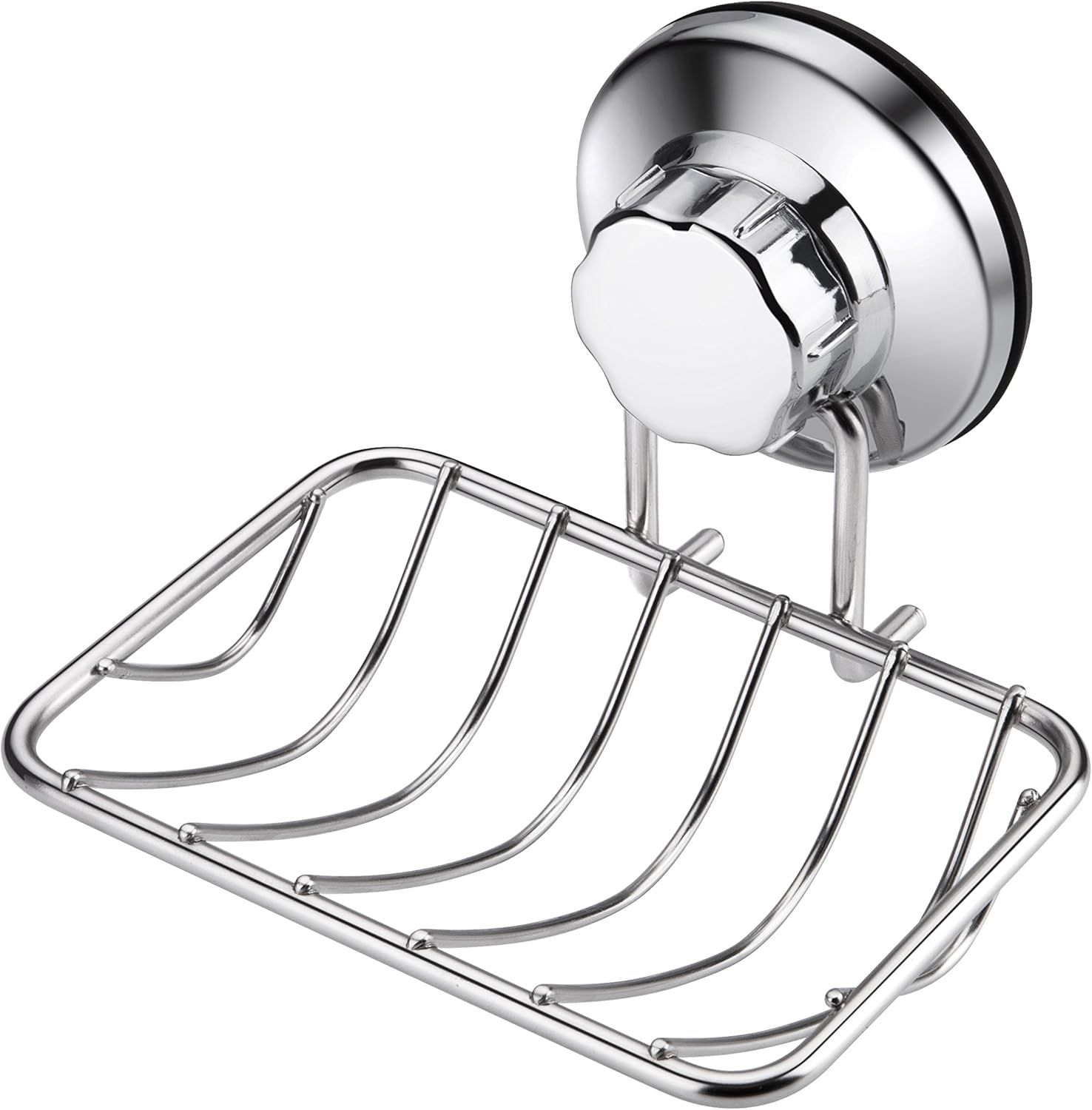 iPEGTOP Super Powerful Vacuum Suction Cup Shower Soap Dish - Strong Rustproof Stainless Steel Soap Saver Sponge Holder for Bathroom & Kitchen Sink : Home & Kitchen