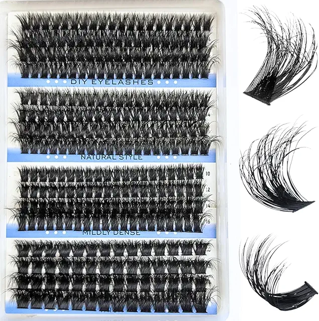 Kit Pestañas Postizas Pelo a Pelo KEYRI 296 Piezas, 80-150D, 10-18mm