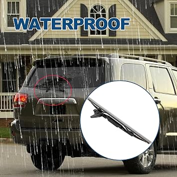 Replaces# 85242-0C010, Automobile Rear Window Wiper Blade, Compatible with 2008 2009 2010 2011 2012 2013 2014 2015 2016 2017 T0y0ta Sequoia, Rear Wiper Accessories