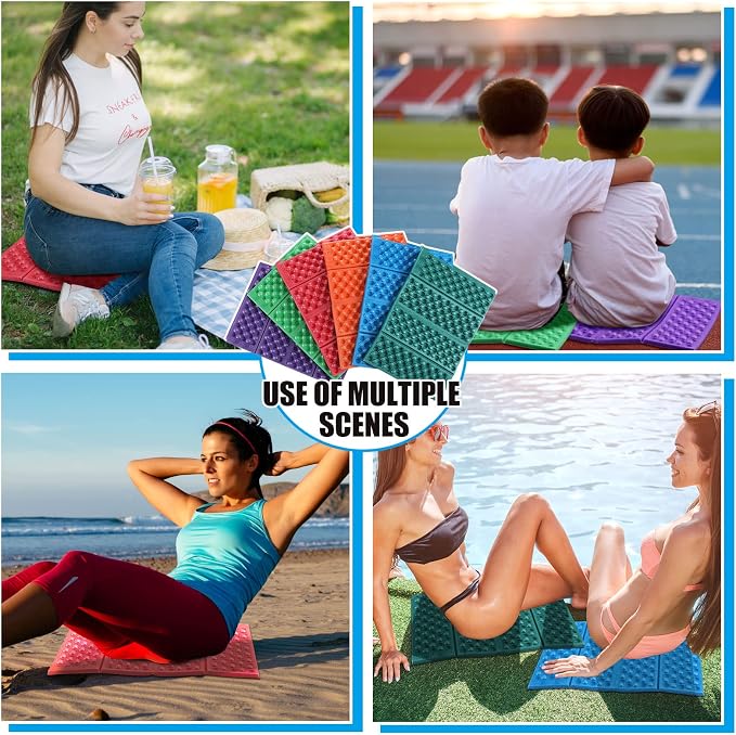 12 Piezas Colchonetas Plegables para Camping Impermeables miniatura 7