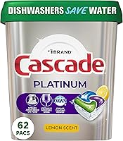 Vista 1 de Cascade Platinum Dishwasher Pods, Dishwasher Detergent, Dishwasher Soap, Actionpacs, Lemon, 62 Count