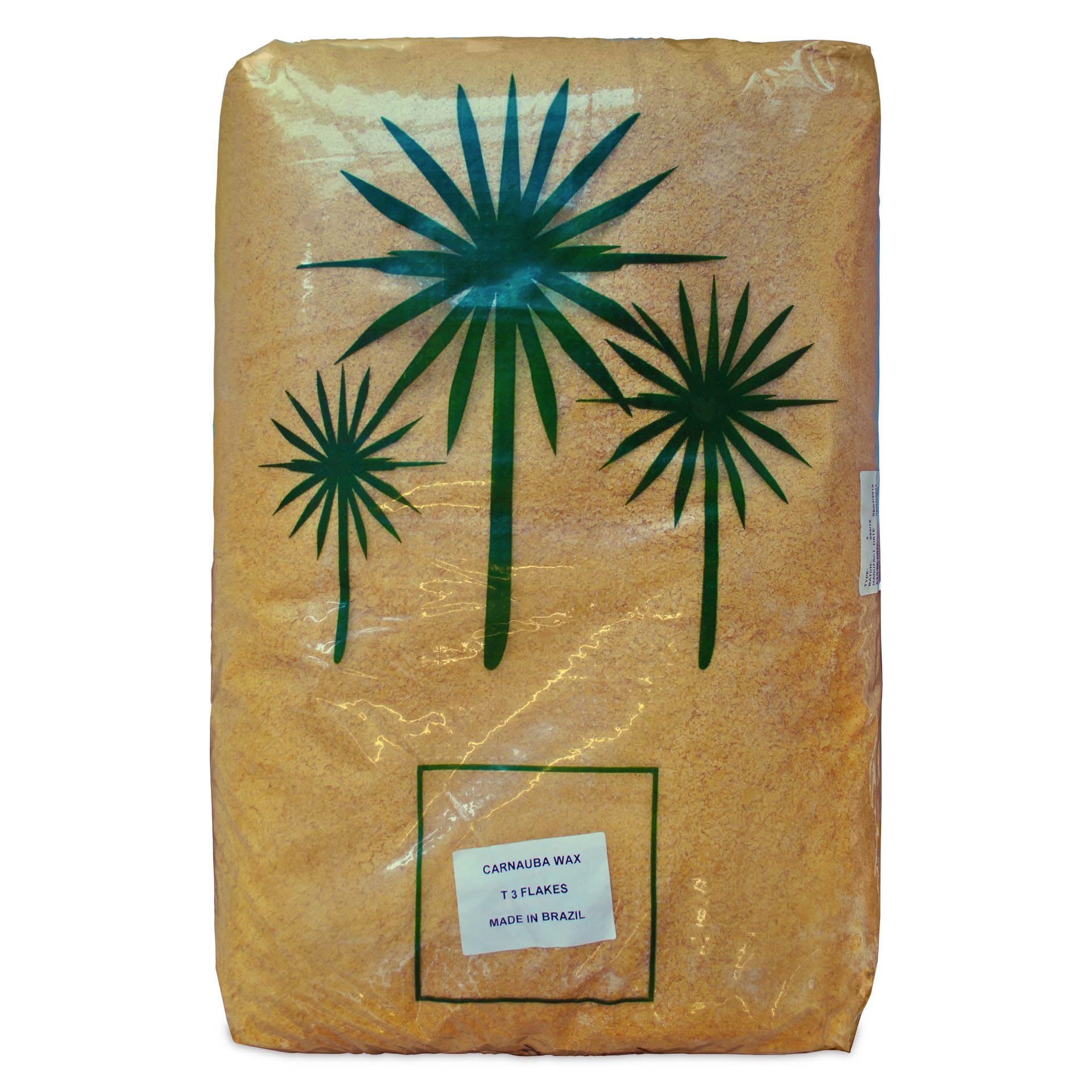 25 kg Carnaubawachs Type 3 in Flocken, natürliches Pflanzenwachs für die Herstellung von Naturkosmetik, Pflegeprodukten, Kerzen und Polituren