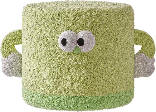 Rucener Puf para niños, reposapiés otomano, cojín de espuma, asiento otomano tomado de la mano, pufs otomanos, muebles lindos, asientos flexibles