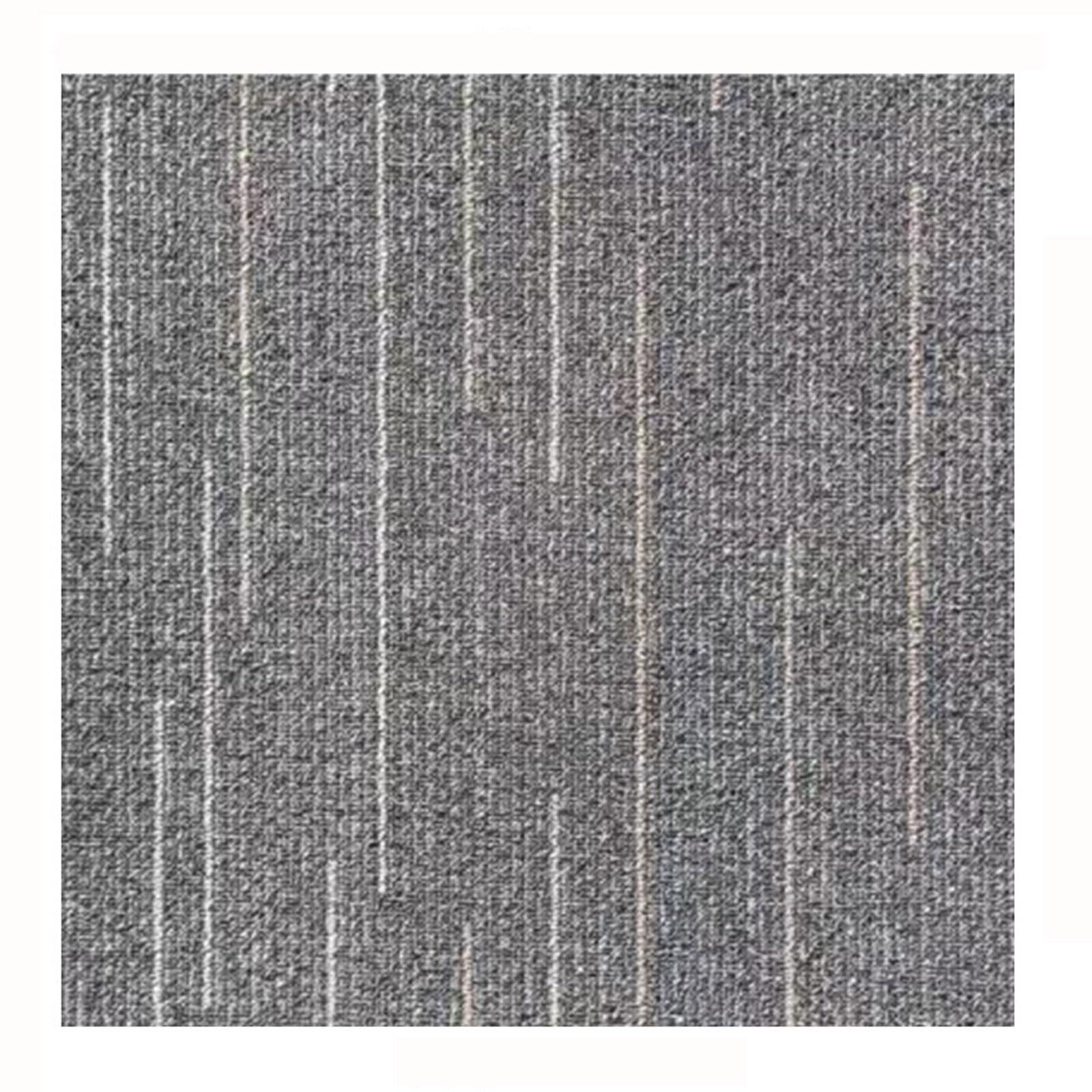 50 * 50cmTeppich Bodenbelag,Teppichfliesen Selbstklebend,Selbstliegend,Einfach Zuschneidbar,Bitumen Rücken,rückstandsfrei entfernbar,für Wohnung,Büro,Gewerbe-5Stück