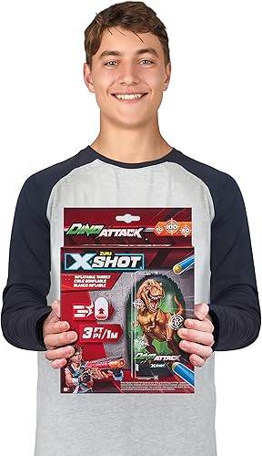 Miniatura 5 de XShot Dino Attack - Objetivo inflable de ZURU (4862)