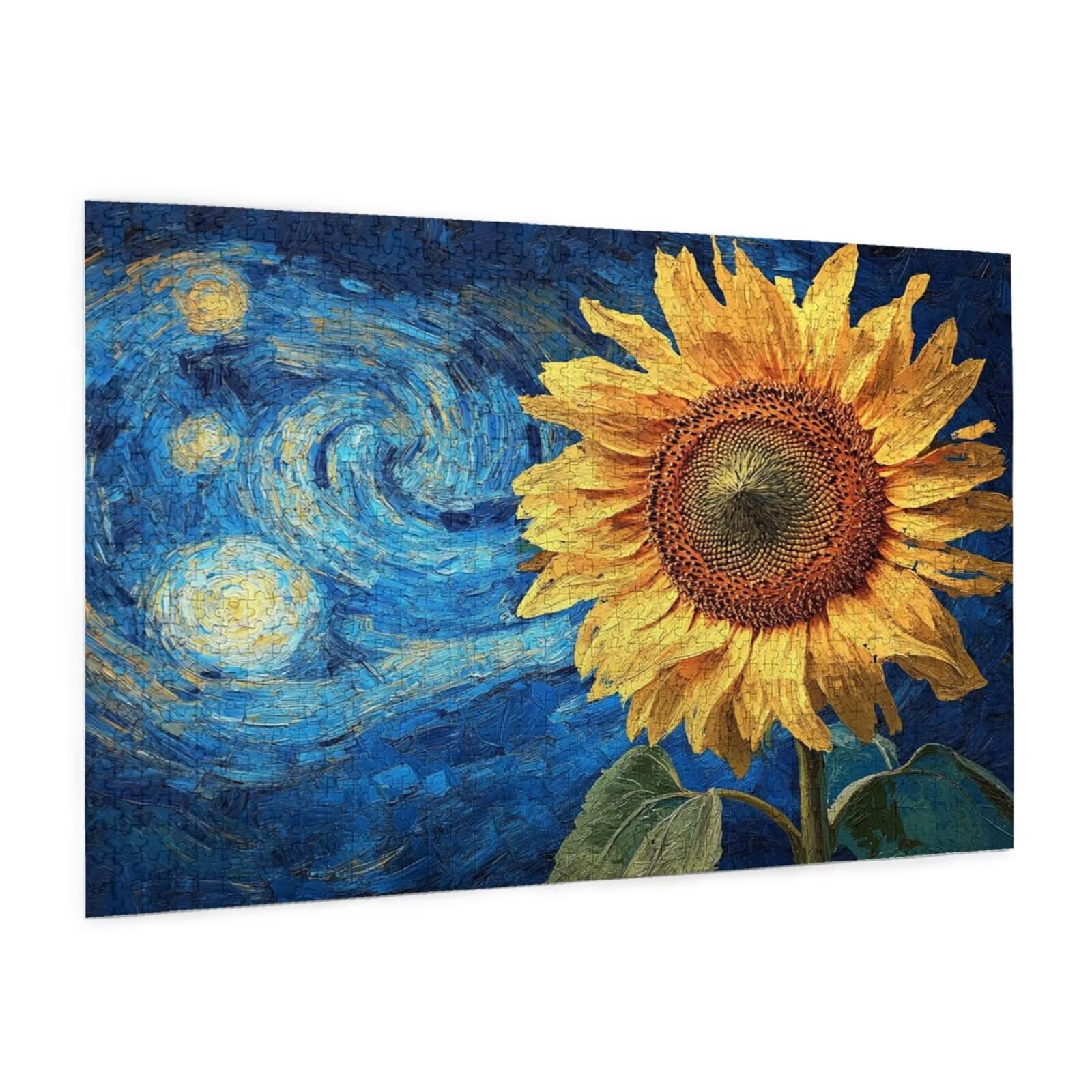Puzzle 1500 elementów puzzle kwiat DIY gwiaździste niebo gra dla dorosłych wyzwanie - początkująca łamigłówka i zabawne gry - Nowoczesna dekoracja ścienna, wyjątkowa dekoracja pokoju prezent dla
