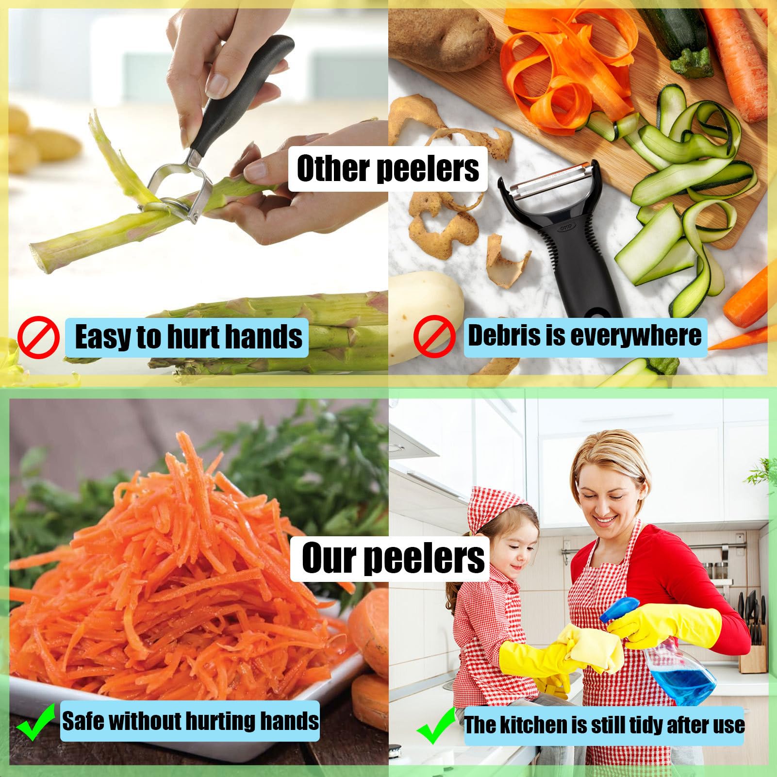 Pelas Patate E Verdure, Pelapatate Acciaio Inossidabile Con Contenitore, Coltello Pelapatate Con Scatola Portaoggetti, Sbuccia Patate Con Manico Ergonomico, Per Frutta, carotes E Cetrioli()