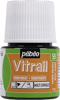 Pebeo Vitrail Paint, Amber Brown