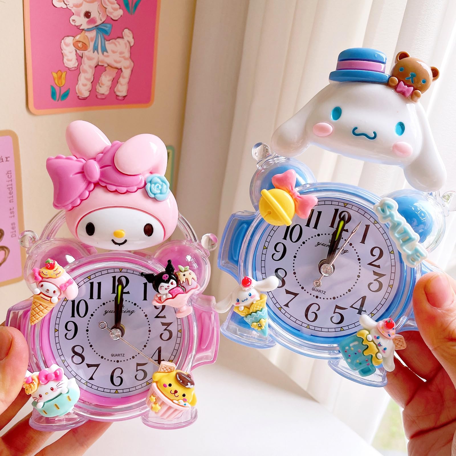 サンリオ　くるみ割り人形　目覚まし時計 ベル音付き　ライト付き　未使用品 クロミ サンリオキャラクターズ/ライト付 おにぎりアラーム