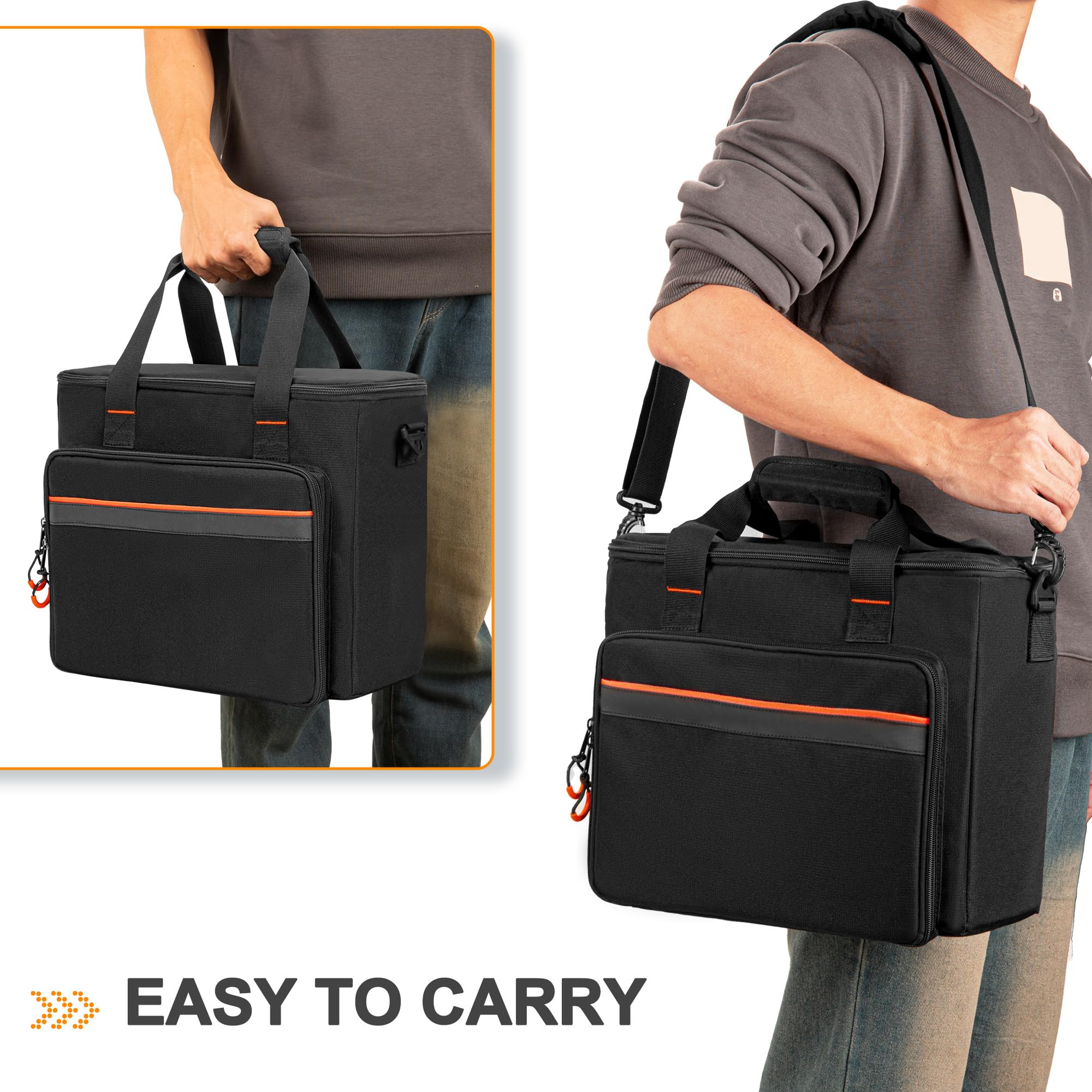 PGmoon Étui de Transport pour Microphone sans Fil à 6 Emplacements, Sac de Rangement pour Microphone avec Rembourrage Épais pour Chant, Karaoké, Fête (Conception Brevetée)