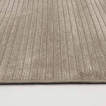 Aden Kaymaz Taban Halı, Aden Leona 1, Makinada Yıkanabilir Şönil Dokuma Halı (Vizon - 200 x 300cm)