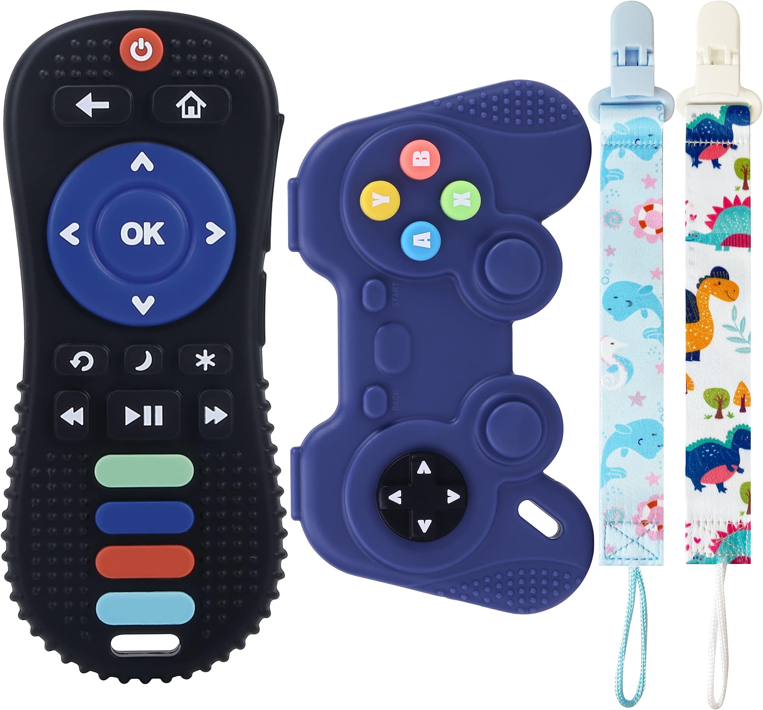 Baby Teething Toys, Remote Control & Game Controller Shape Silicone Teether Toys