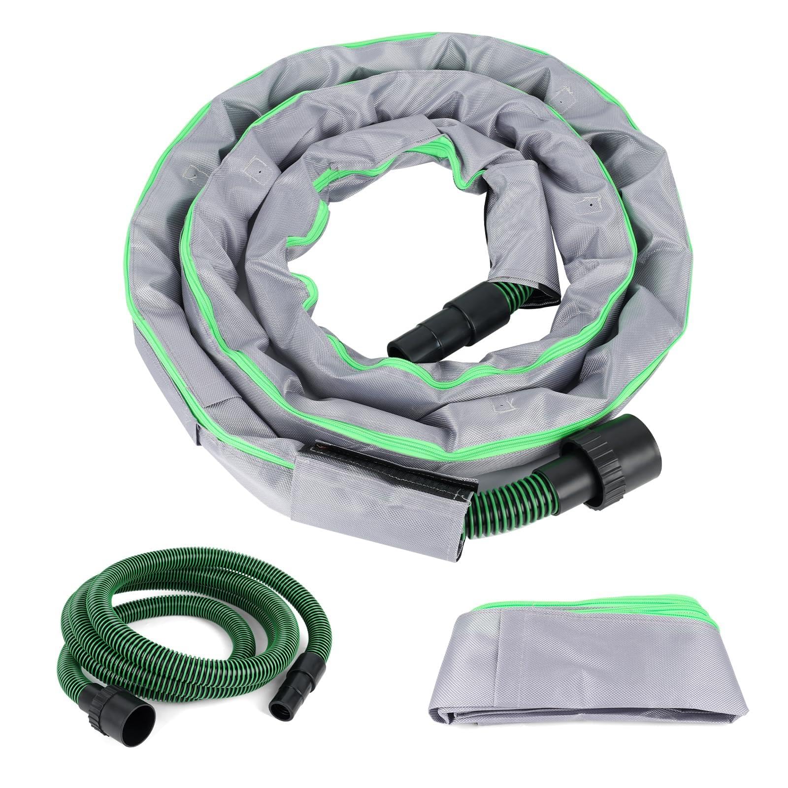 Manguera de Aspiración de Polvo de 5 m con Funda Protectora Compatible con Festool CT 26/36/48, CT 15/25, CT MINI y CT MIDI desde 2019, Manguera EVA D27 (Ø35 mm) con Funda Protectora para Lijadoras