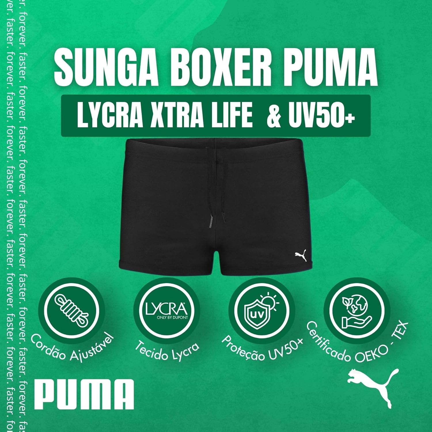 Sunga Boxer Masculina Puma UV50+ Lycra Xtra® Life Moda Praia Natação Psicina Verão 2025/2026 em promoção! Veja a oferta e mais achadinhos de Moda praia 9 Hoje é o melhor dia para comprar Sunga Boxer Masculina Puma UV50+ Lycra Xtra® Life Moda Praia Natação Psicina Verão 2025/2026 com aquele preço maroto! Promoção! Aproveite a oferta! 9