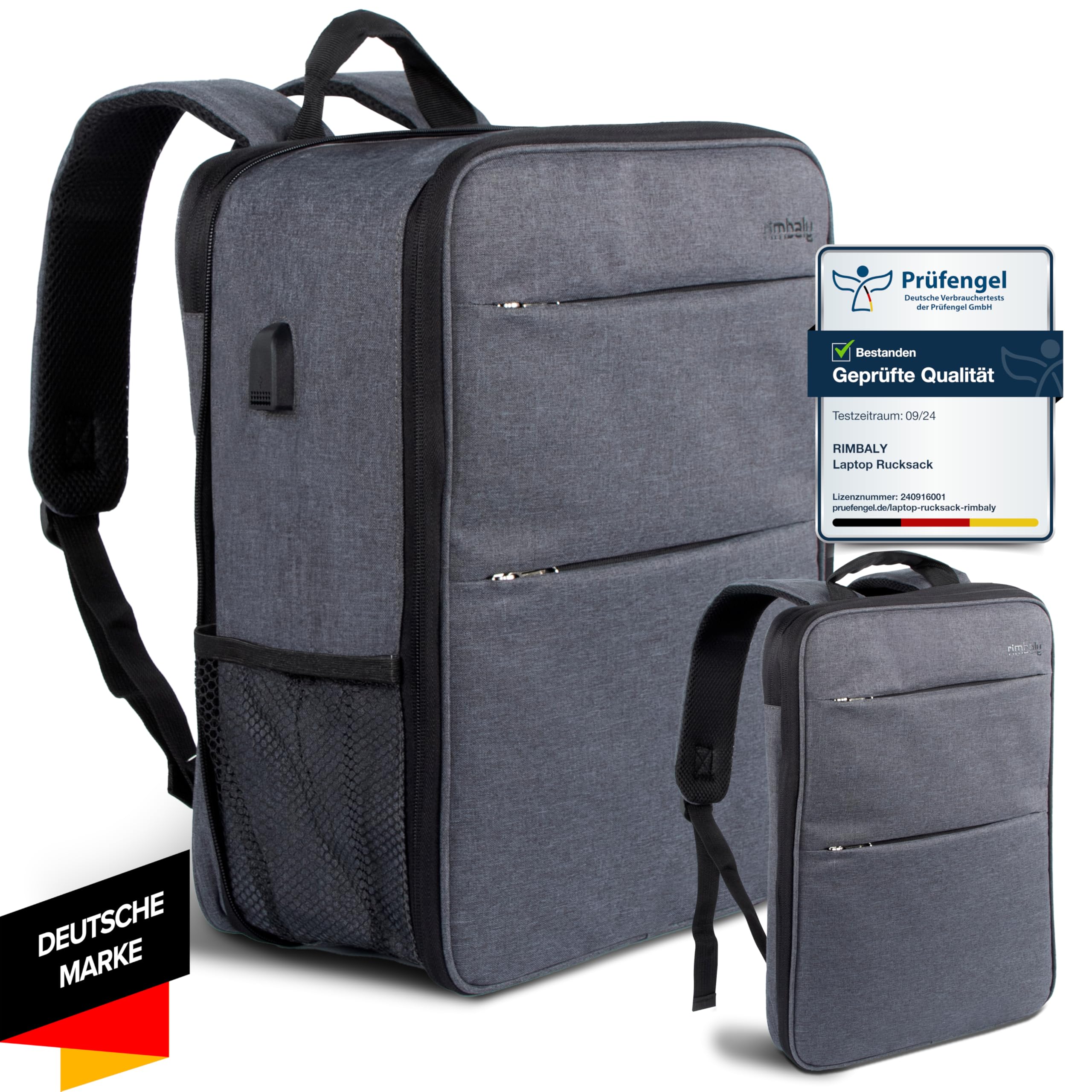 laptoprugzak, reiscomputertas voor dames en heren, anti-diefstal waterbestendige college schoolboekentas, slanke zakelijke rugzak met USB-oplaadpoort past tot 17,3 inch laptop-notebook, paars