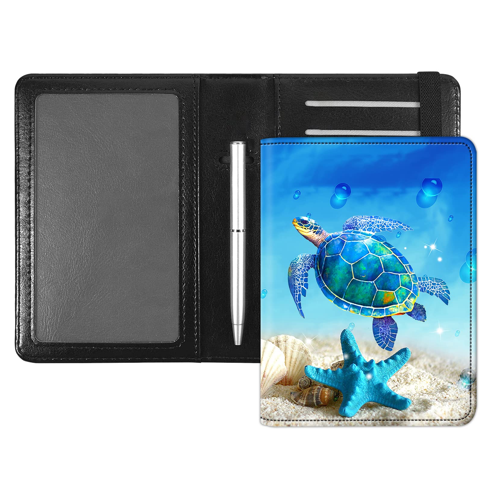 BETIWAD Passport and Vaccine Card Sleeve Combo with CDC Vaccine Card Slot and Credit Card Holder, Travel Document Organizer and RFID Blocking Leather