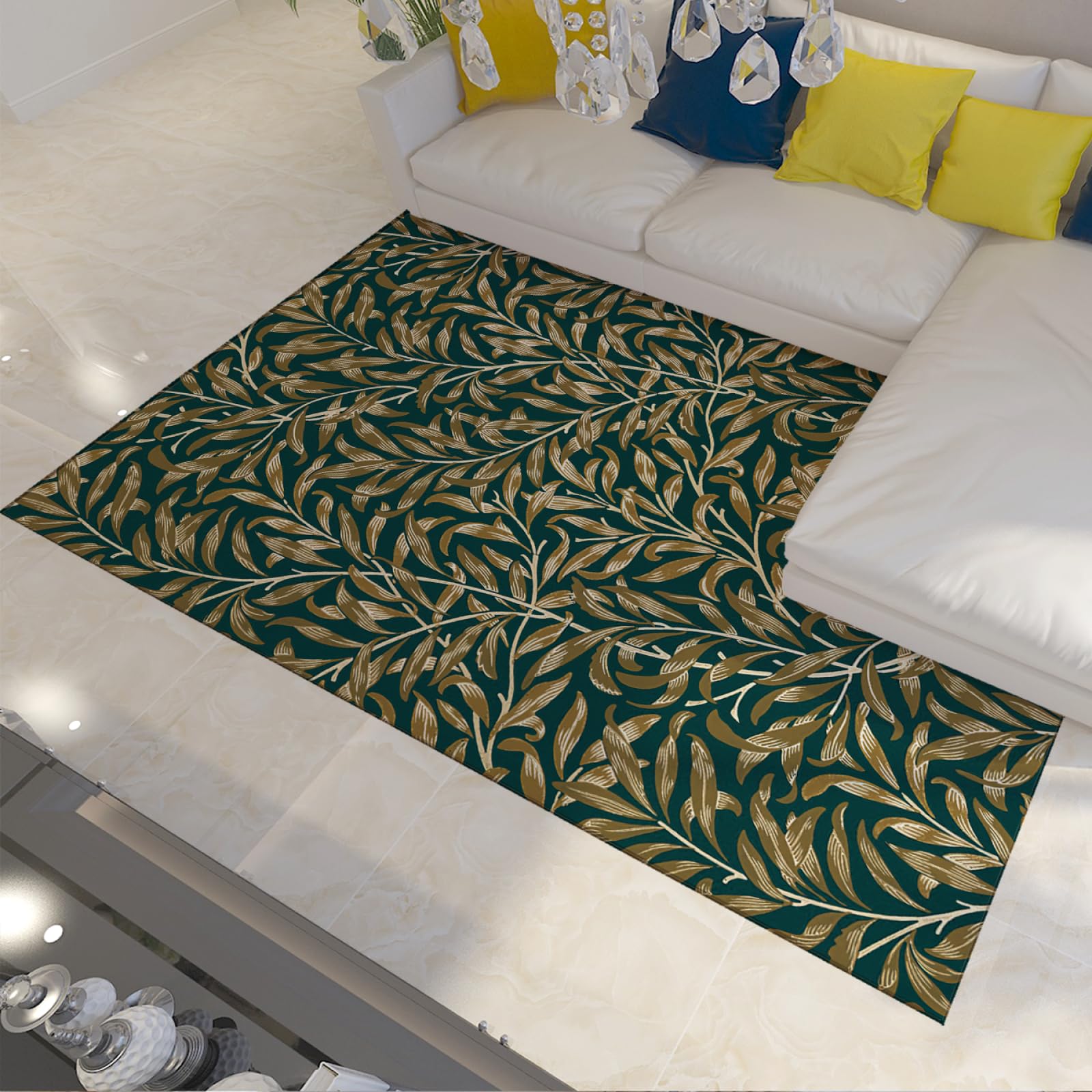 Tapis Willow Boughs Morris Style 120x170cm lavable pour salon