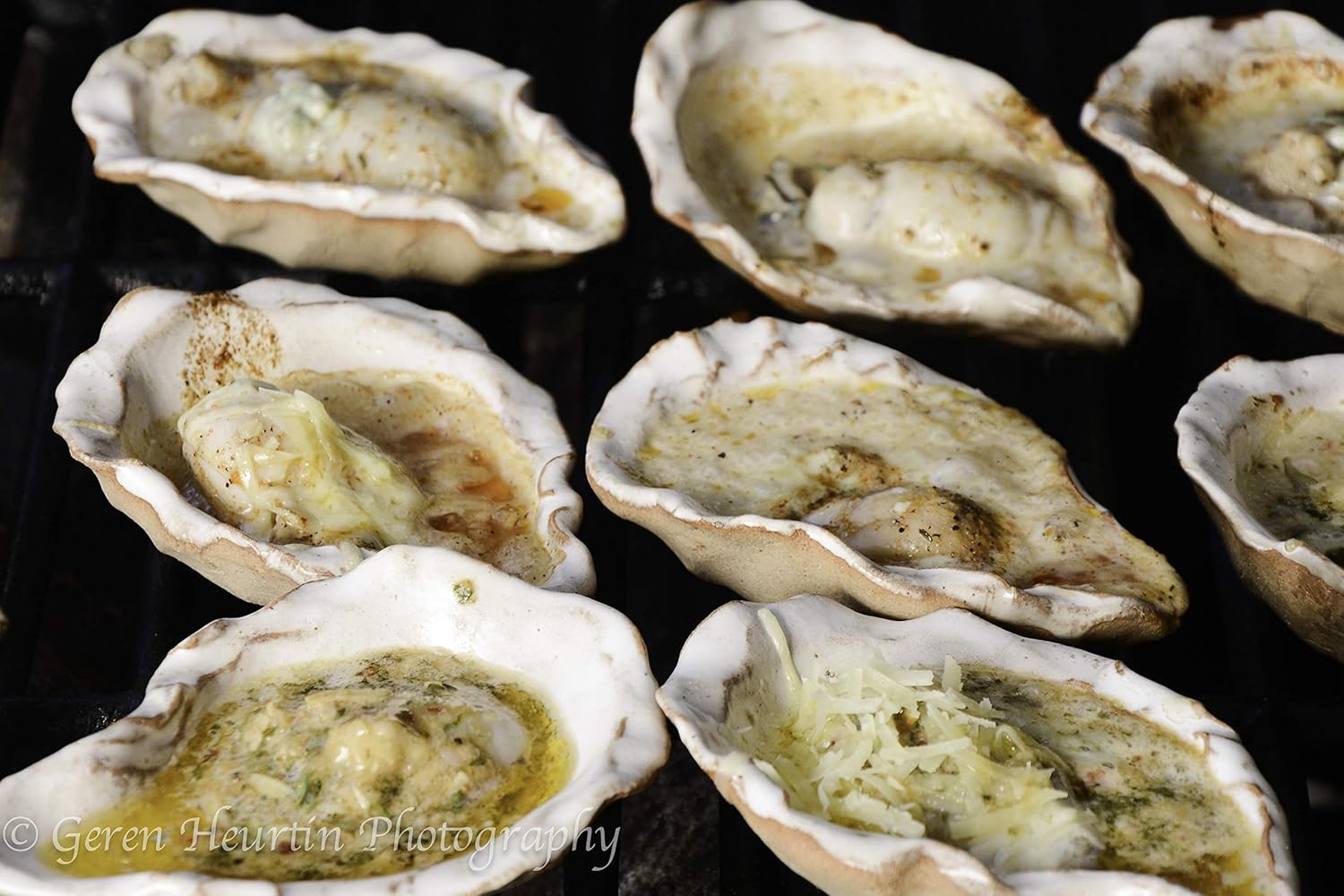 Loftin Oysters Ceramic Reusable Chargrilling, Cooking