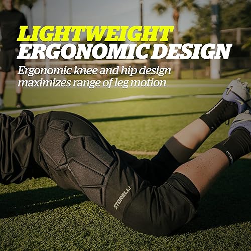 Miniatura 6 de Storelli ExoShield Goalkeeper 34 Pants, High-Impact Protection, Sweat-Wicking, UV-Resistant Athletic Bottoms for Soccer