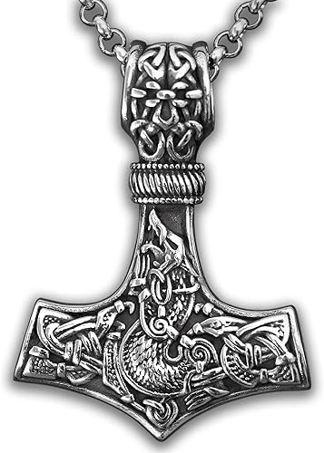 Miniatura 54 de Baldur Jewelry - Collar de martillo Thors Mjölnir - Colgante de martillo de Thor nórdico vikingo joyería vikingo - Collar Thor - Regalos Thor