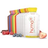 Huma Plus (Double Electrolytes) Chia Energy Gel, Variety Pack - Stomach Friendly, Real Food Energy Gels (6 Original and 6 Plus Gels)