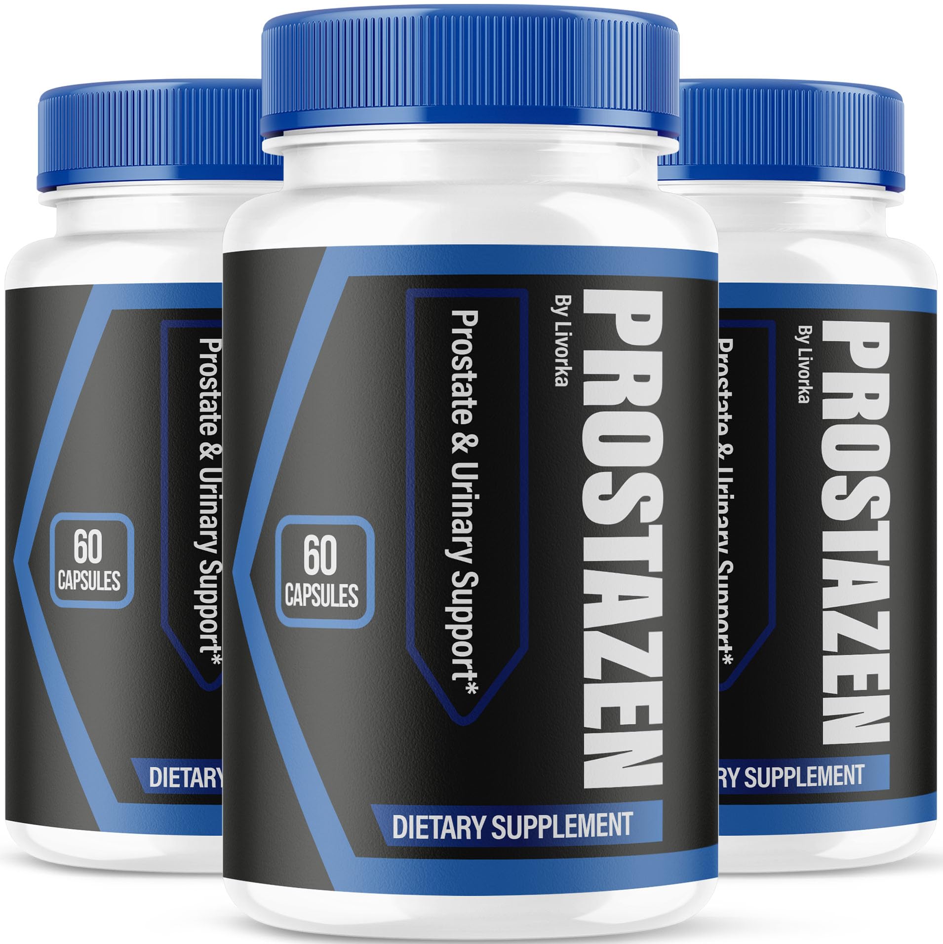 (3 Pack) Prostazen Capsules - Official Prostazen Pills Supplement for Men, All Natural Premium Prostazen Plus for Men, Advanced Support Natural Formula Prostazen Review, 300 Capsules for 5 Months