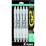 PILOT, G2 Premium Gel Roller Pens, Fine Point 0.7 mm, Black, Pack of 5 – view 1