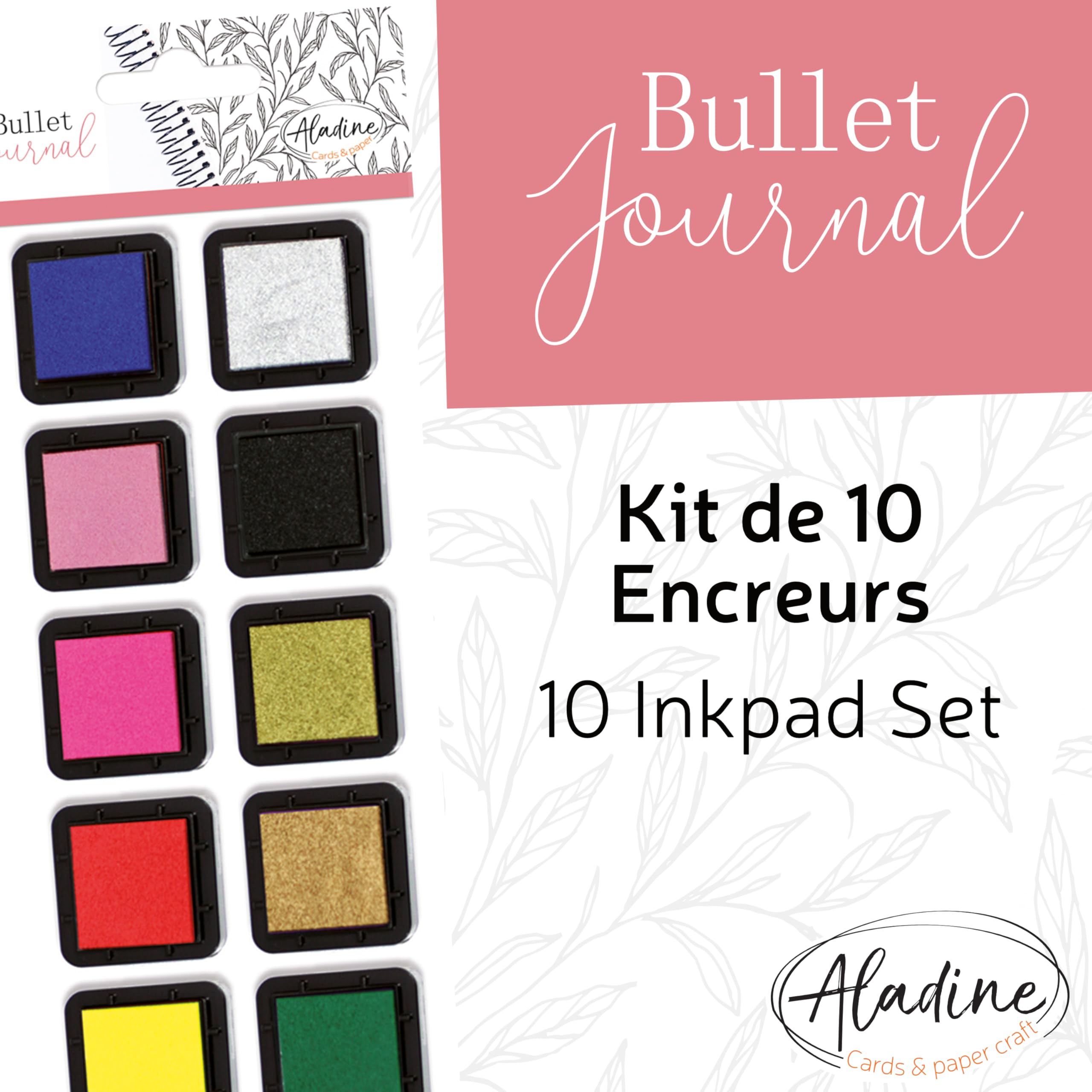 Aladine 03915 Stampo Planner Kit 10 Inks