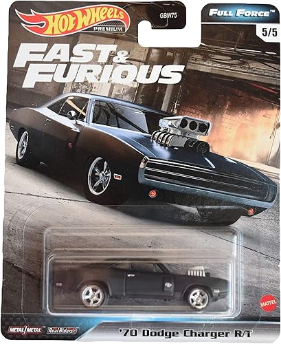 Hot Wheels Dodge Charger RT '70, Negro Fast & Furious Full Force 55