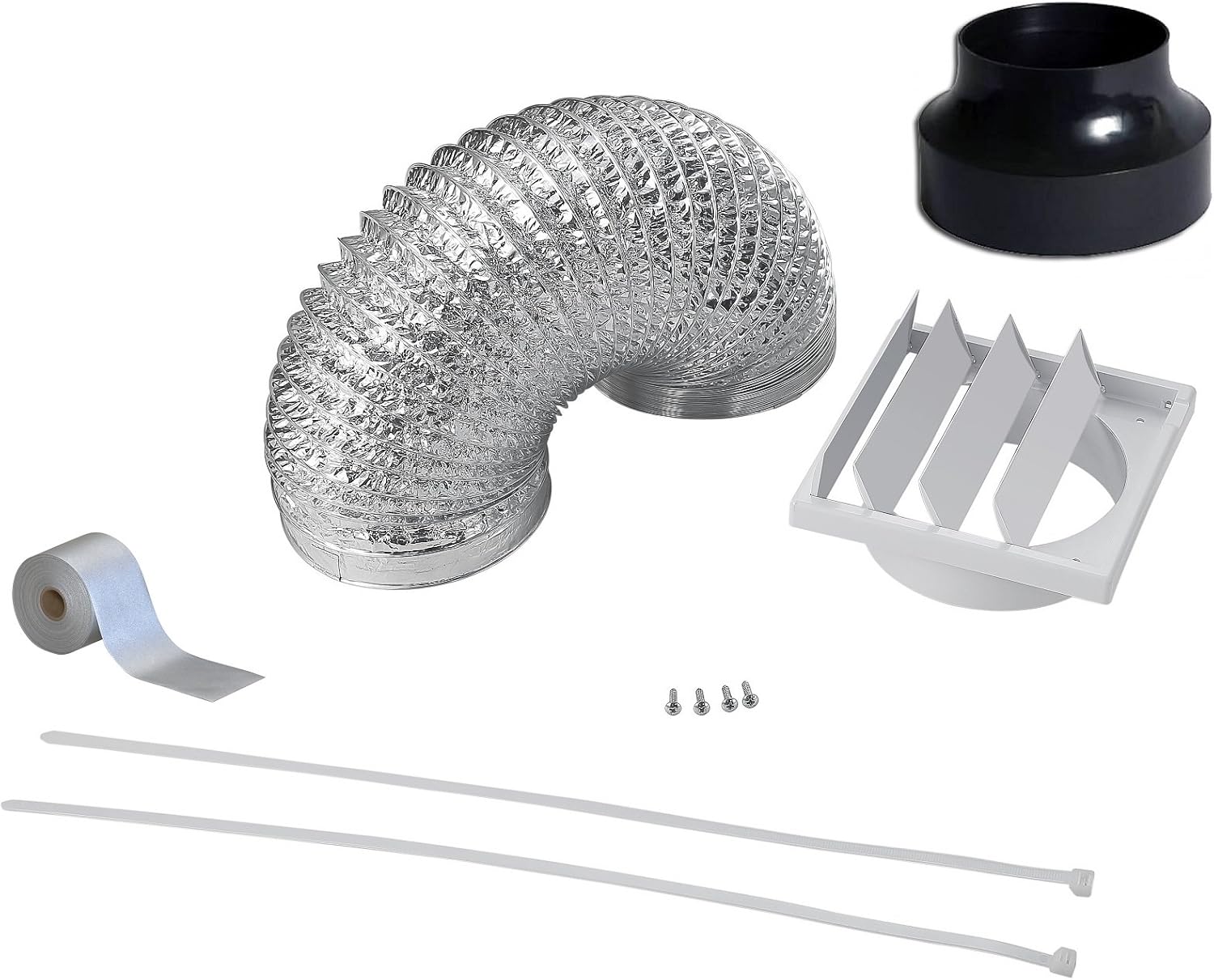 Cookology DK1M120 12cm Universal Ducting Kit for Kitchen Extractor Fans ...